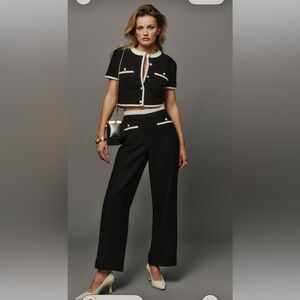 Reformation Black Blair Pants Size 2